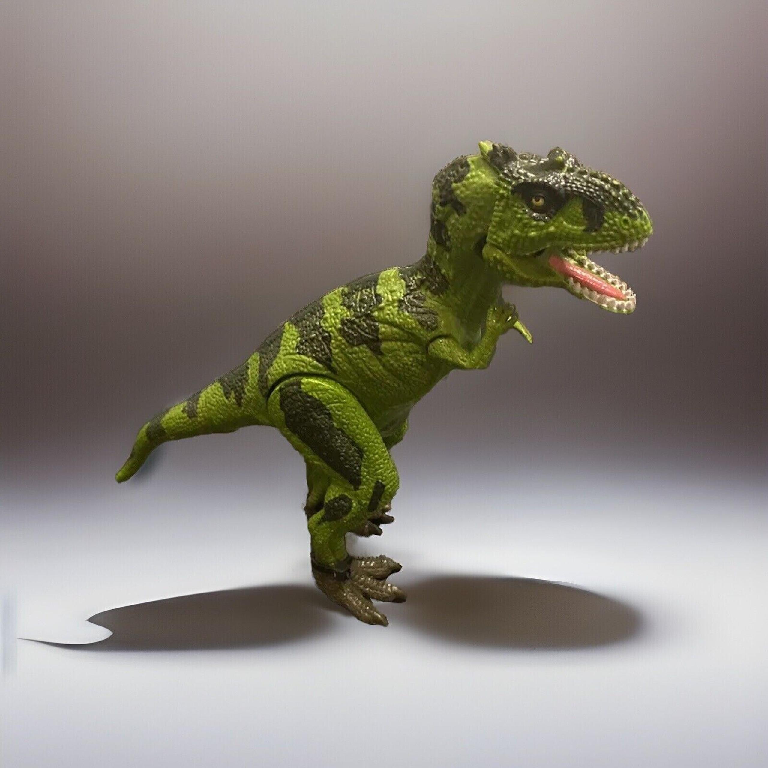 Kid Galaxy T-Rex Dinosaur Poseable Action Figure Mouth Opens 5.5"H X 7"L