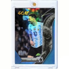 2022-23 Fansmall Licenced Argentina Set Lionel Messi Goat Blue /26 SP Prizm #81