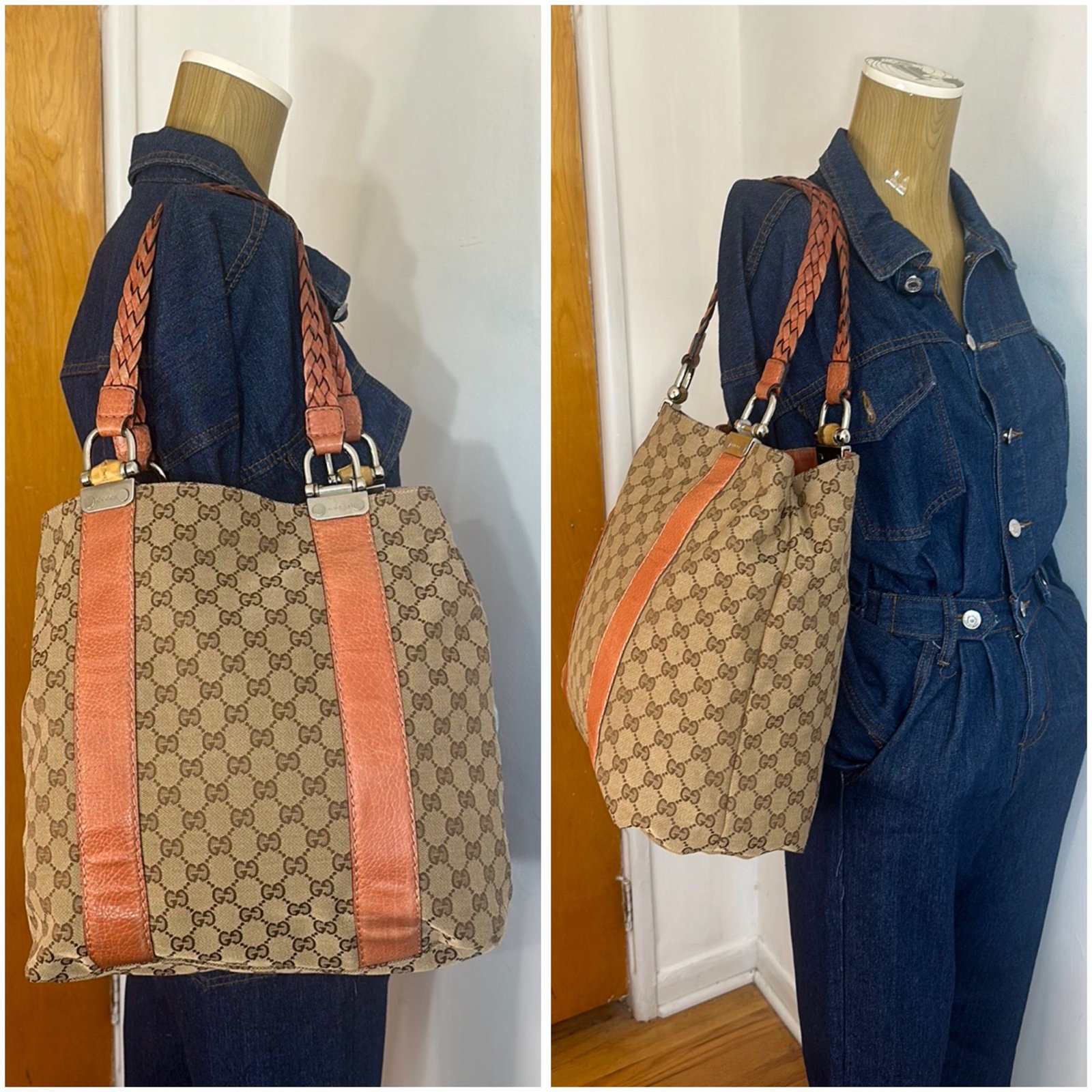Gucci Bamboo Bar Tote Bag
