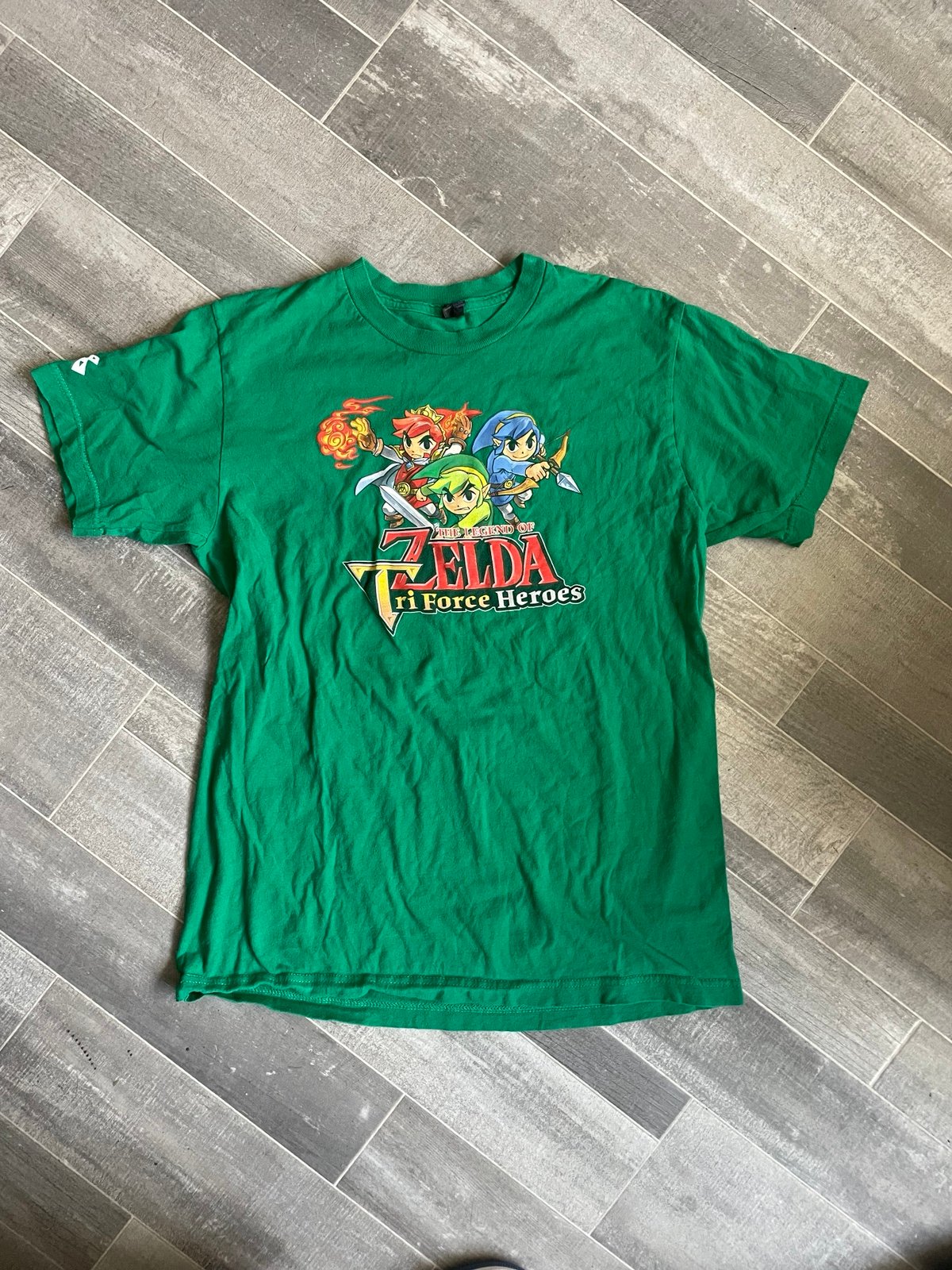 Nintendo The Legend of Zelda Triforce Heroes 3DS PAX 2015 Promo Shirt Size M