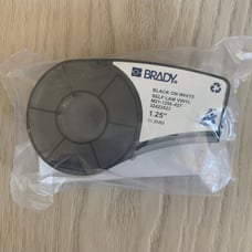 Brady Self-LaminatingVinyl WrapAround Labels with Ribbon for M21 Printers - 1.25
