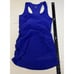 Beyond The Bump Maternity Size XS Tank Top Bra Bases Covered Spacedye Blue 88