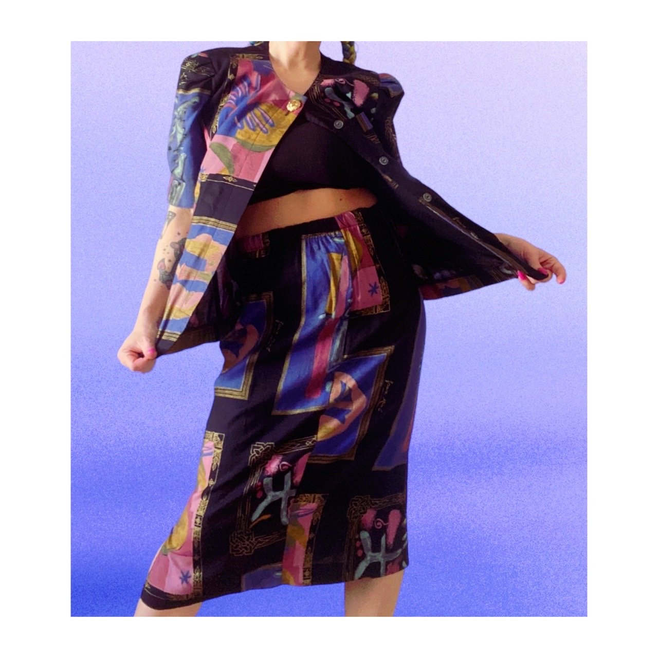 80s Skirt Suit