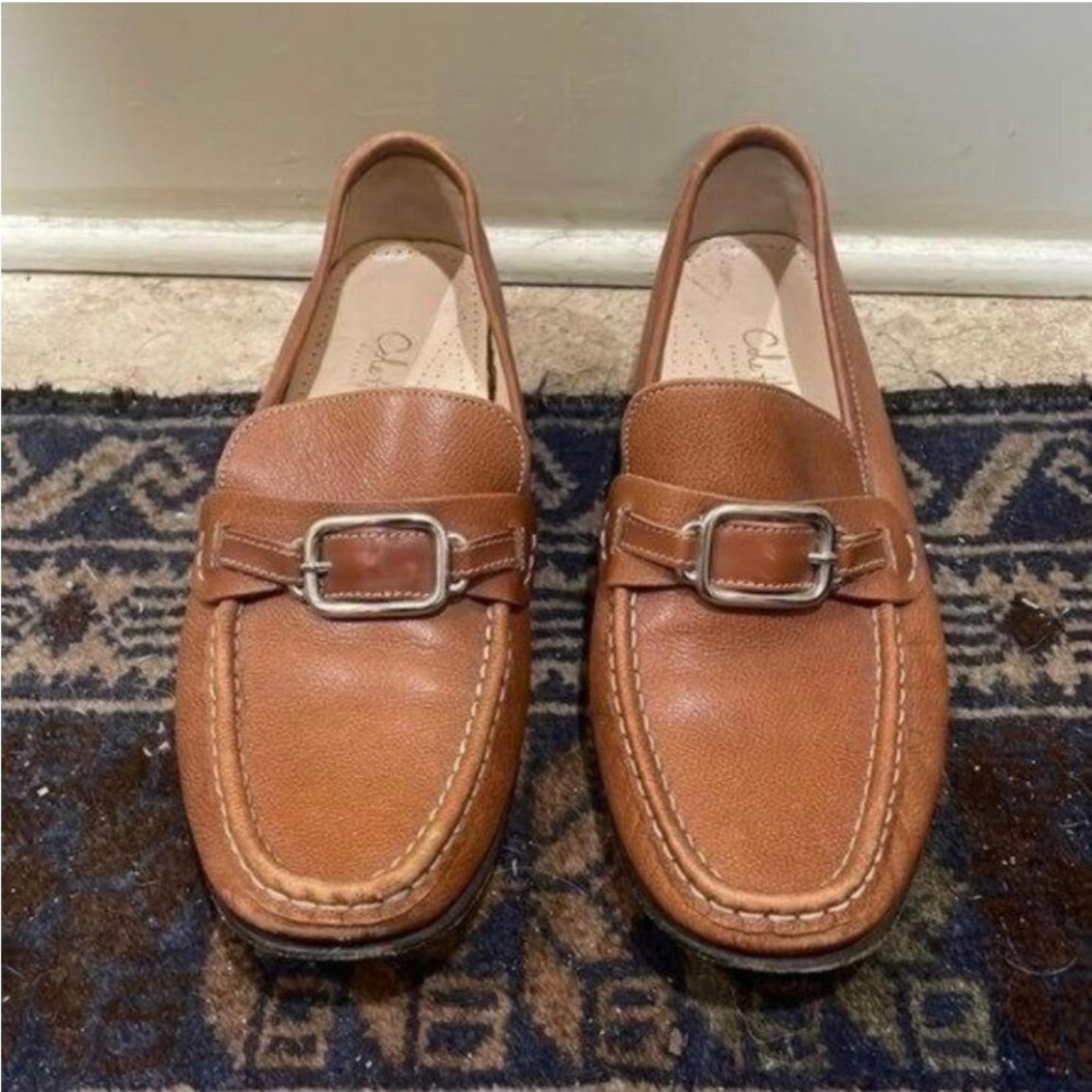 Cole Haan Brown Classic Loafer Flats Slide On Slip On Shoes Light Academia
