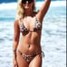 PQ SWIM Link Triangle Top & Rings Tie Bottom Bikini Set Leopard MEDIUM M/M 172