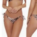PQ SWIM Link Triangle Top & Rings Tie Bottom Bikini Set Leopard MEDIUM M/M 172