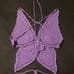 Crochet butterfly top