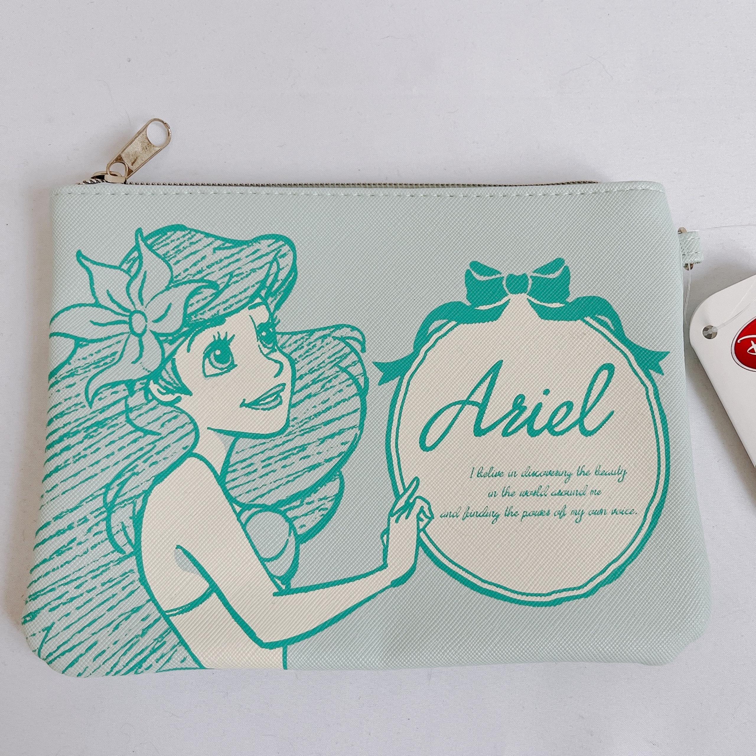 Tokyo Disney Little Mermaid Ariel pouch clutch make up bag