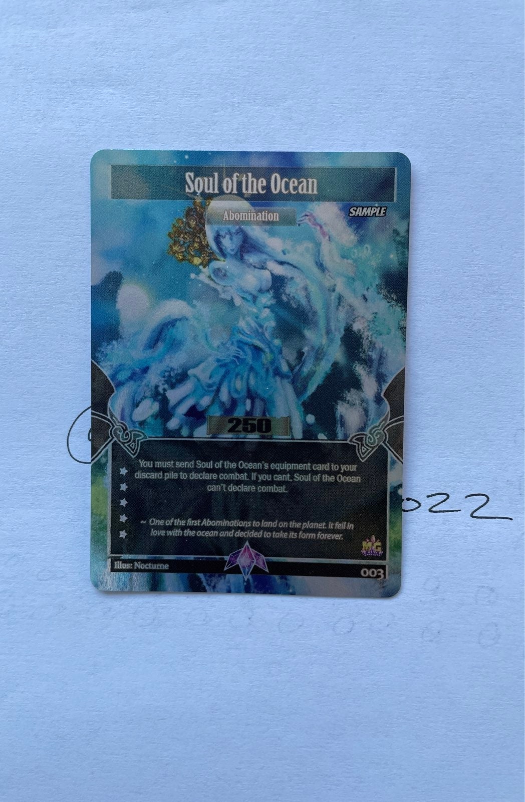 Maelstrom TCG SEALED SAMPLE Soul of ocean