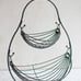 NWT large pear shaped black wire hammock fruits basket