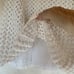 THEORY 295 Mini Skirt Open Stitch Knit Crochet Sz Med Lined Flirty Wht Coquette