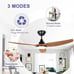 52 ceiling fan with light, remote, and timer