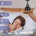 52 ceiling fan with light, remote, and timer