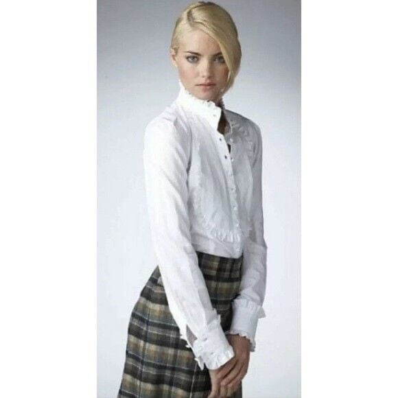 DVF plaid skirt