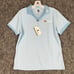 FootJoy Shirt Womens Medium Blue End on End Tour Performance Tech Golf Polo NBC
