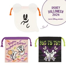 TOKYO DISNEY RESORT 2024 HALLOWEEN MICKEY & MINNIE BOO GHOST DRAWSTRING BAG SET