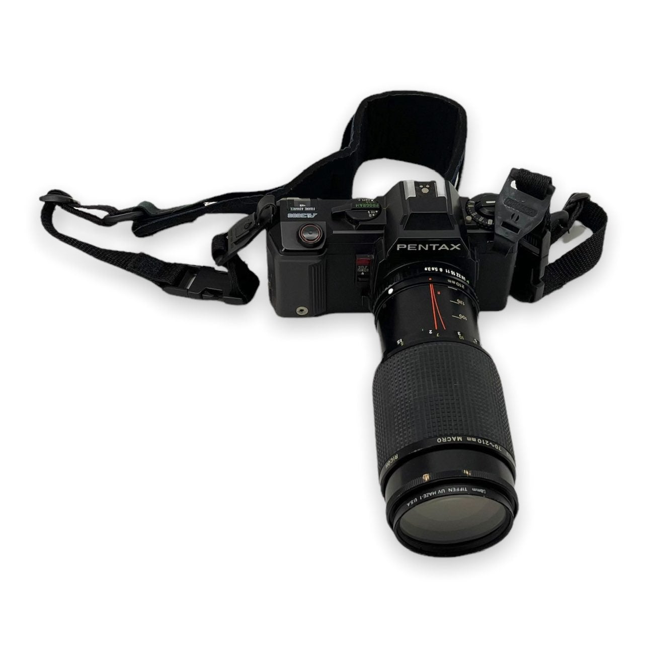 Pentax A3000 Camera With Ricoh Rikenon P Zoom 1:3.9 70-210mm Macro Lens Untested