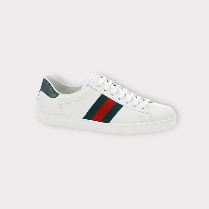 Gucci Ace Crocodile-Embossed Sneakers