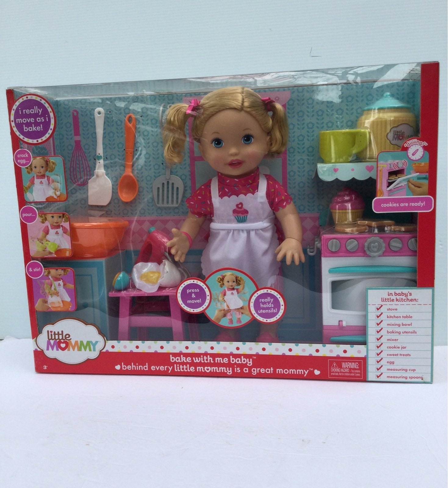 Little Mommy Bake With Me Baby Doll NEW