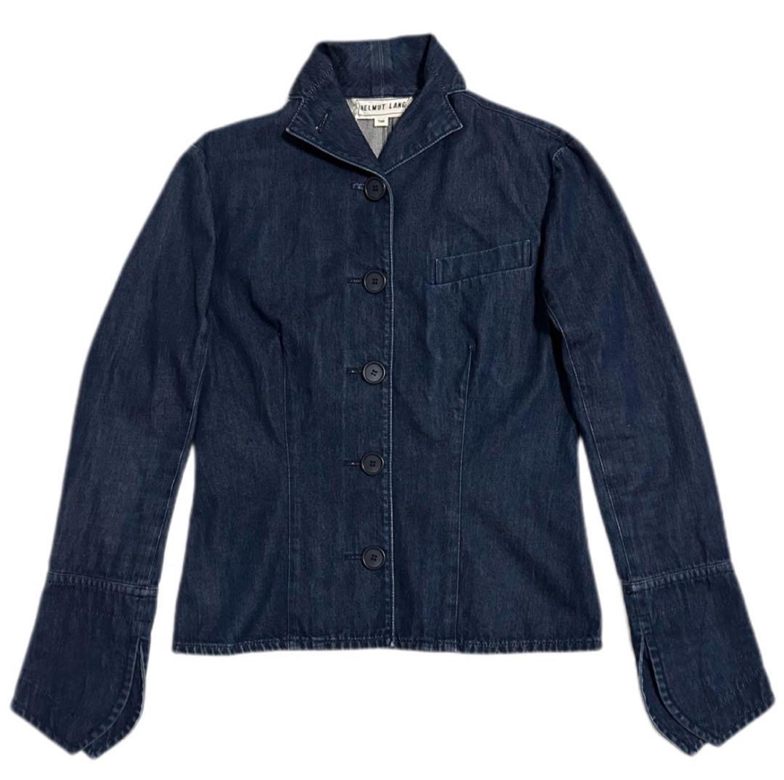 90s HELMUT LANG High Neck Denim Jacket