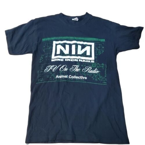 Nine Inch Nails Rock In Roma Tee Shirt 2009 Screen Stars TV On The Radio