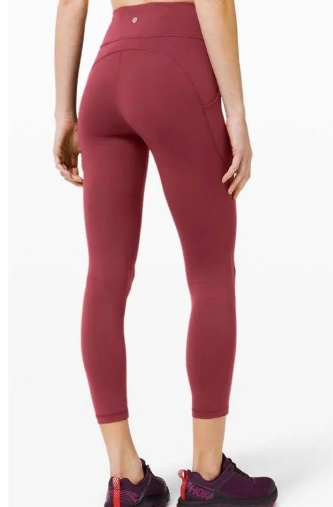 Lululemon leggings women’s 2 burgundy high rise