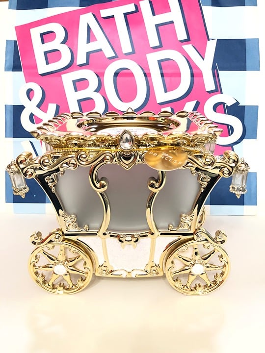 Bath & Body Works Disney Cinderella Carriage Light Up 3-Wick Candle Holder