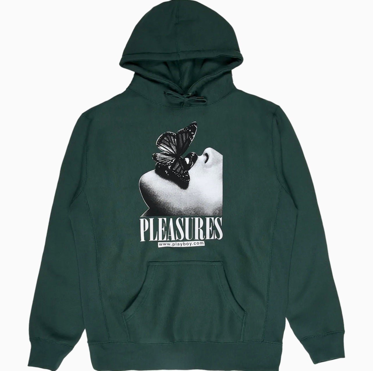 Authentic Pleasures Playboy Eat Butterfly Hoodie green size XXL Authentic Pleasures Playboy Eat Butterfly Hoodie green size XXL