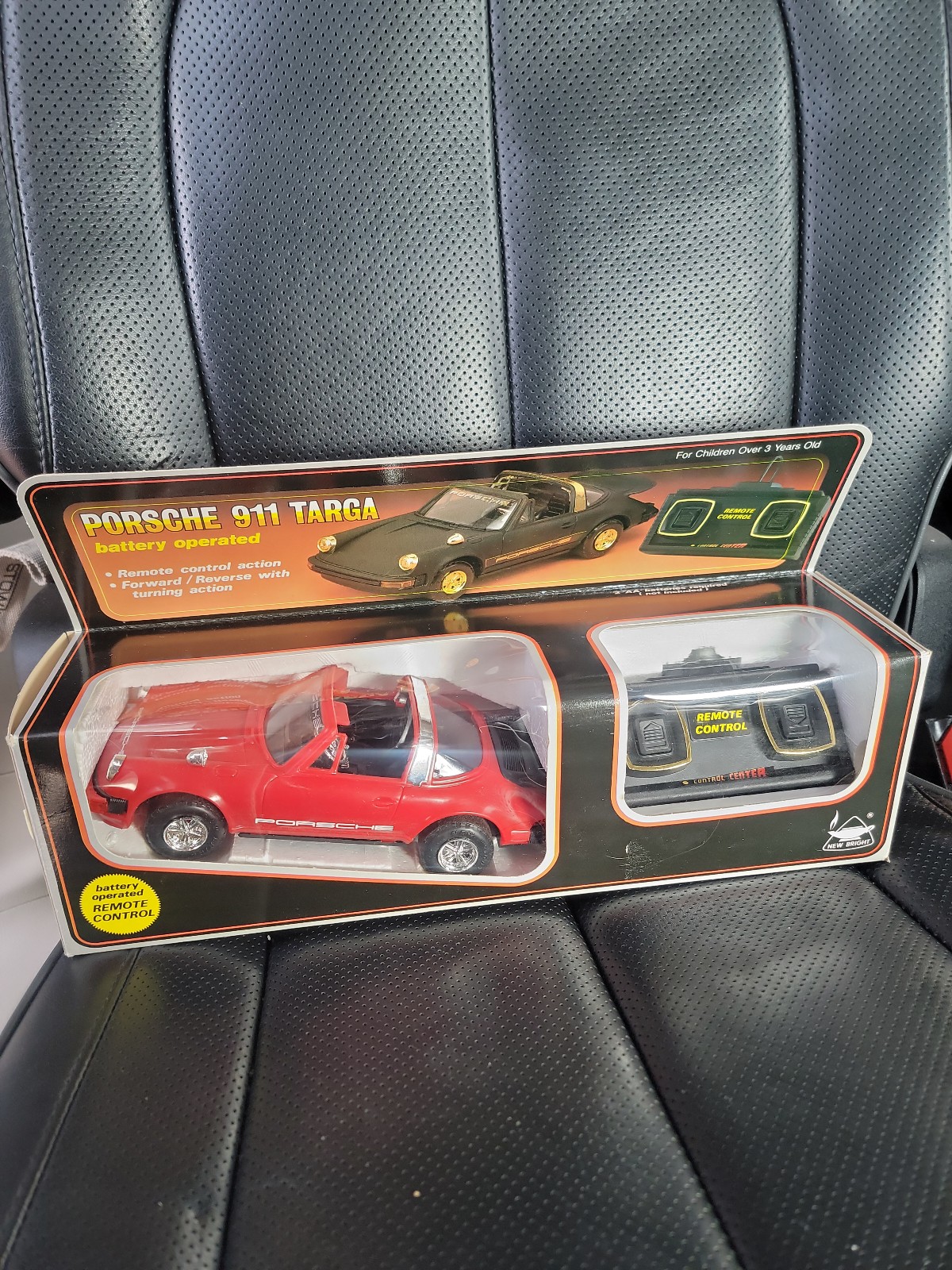 Vintage remote control red 911 Porche Targa NEW IN BOX