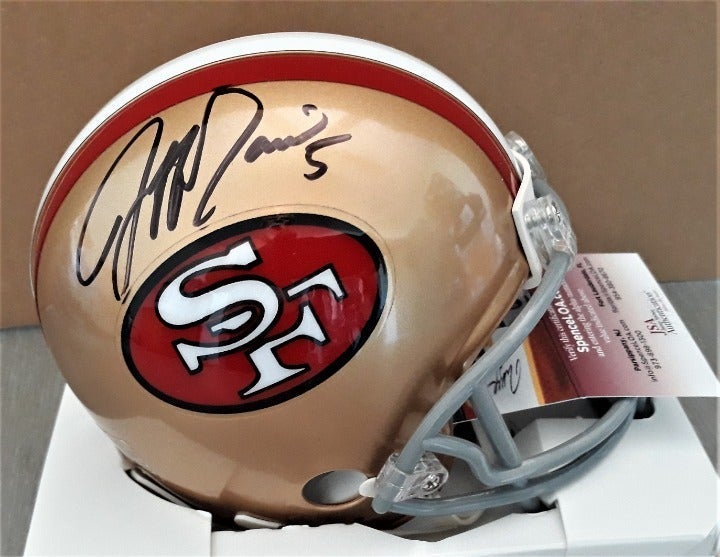 JEFF GARCIA SIGNED SAN FRANCISCO RIDDELL MINI HELMET JSA COA #WIT601651