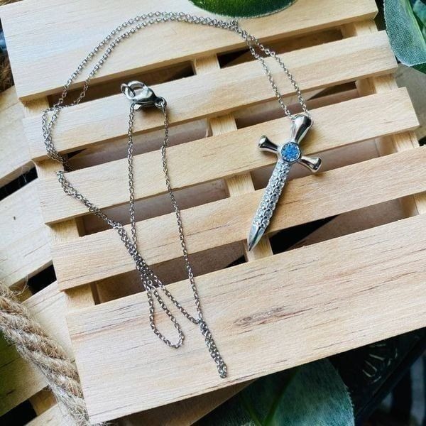 Cross 18k Gold Sterling Silver Necklace