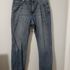 Lucky Brand Dungarees by Gene Montesano Loose Fit Blue Jeans 34x32 Men