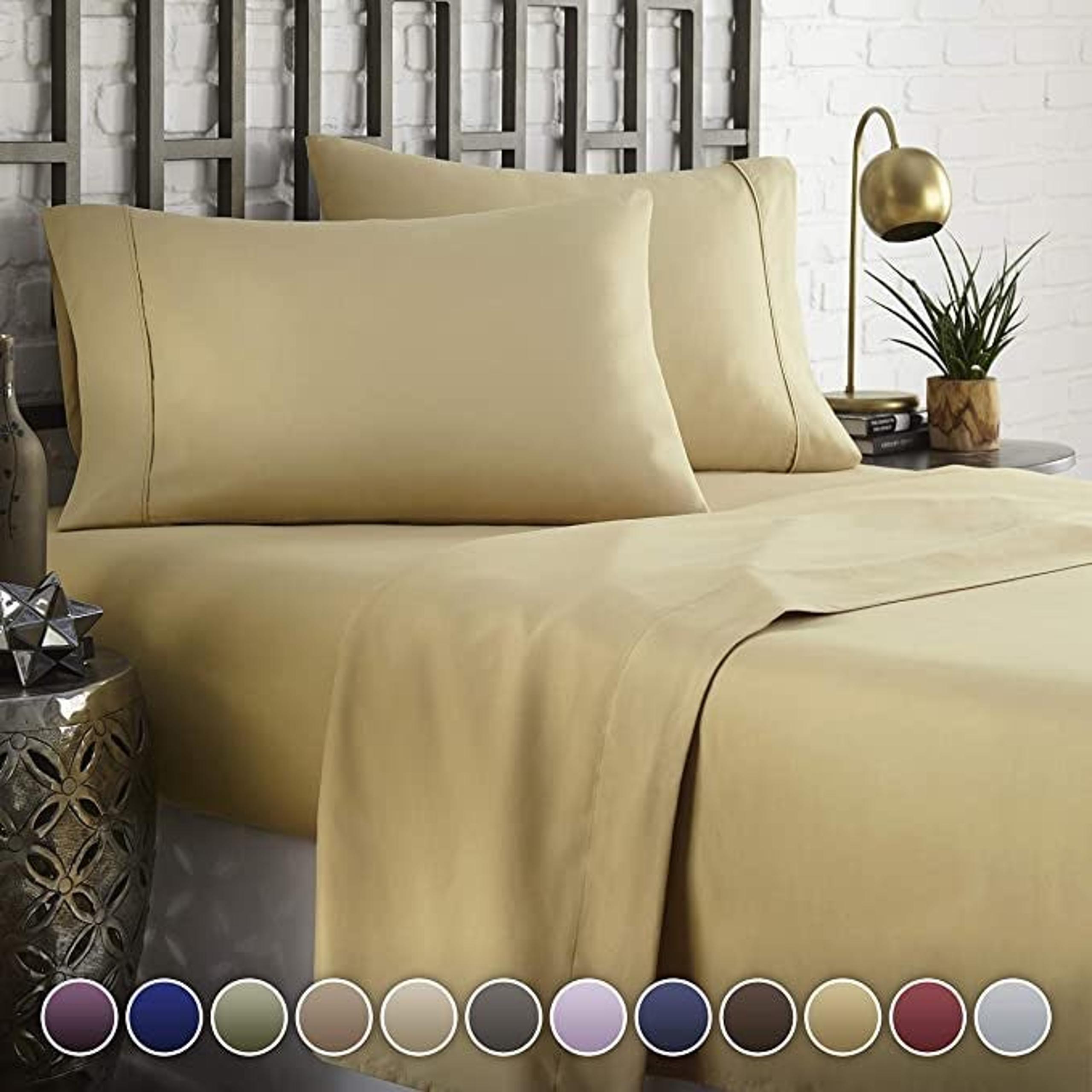 Hotel Luxury Bed Sheets 1800 Series Came