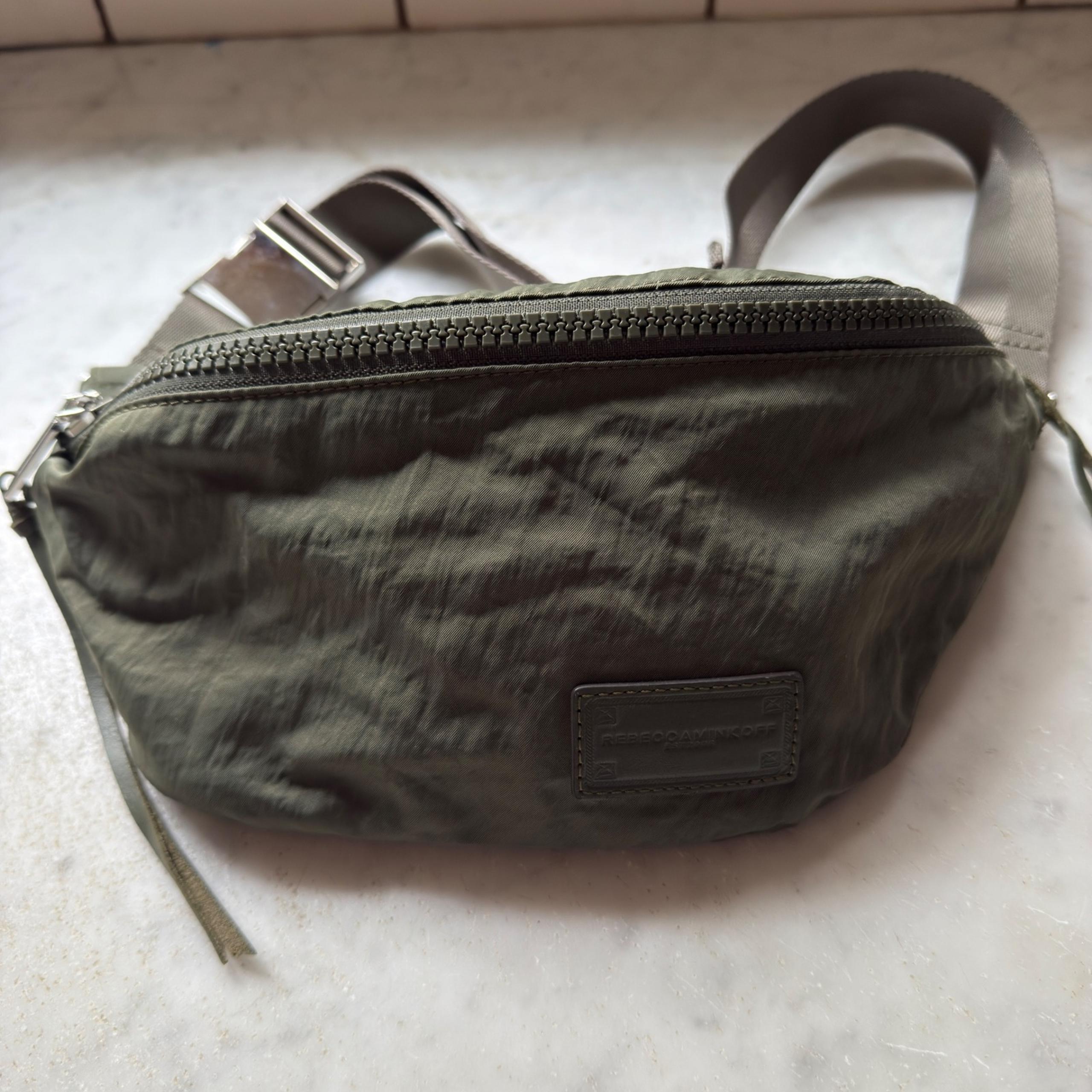Rebecca Minkoff Belt Bag Olive Green Nylon Fanny Pack Adjustable Strap