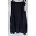Nanette Lepore Skirt Size XL Black Tiered Midi Flowy Boho Church Office Modest