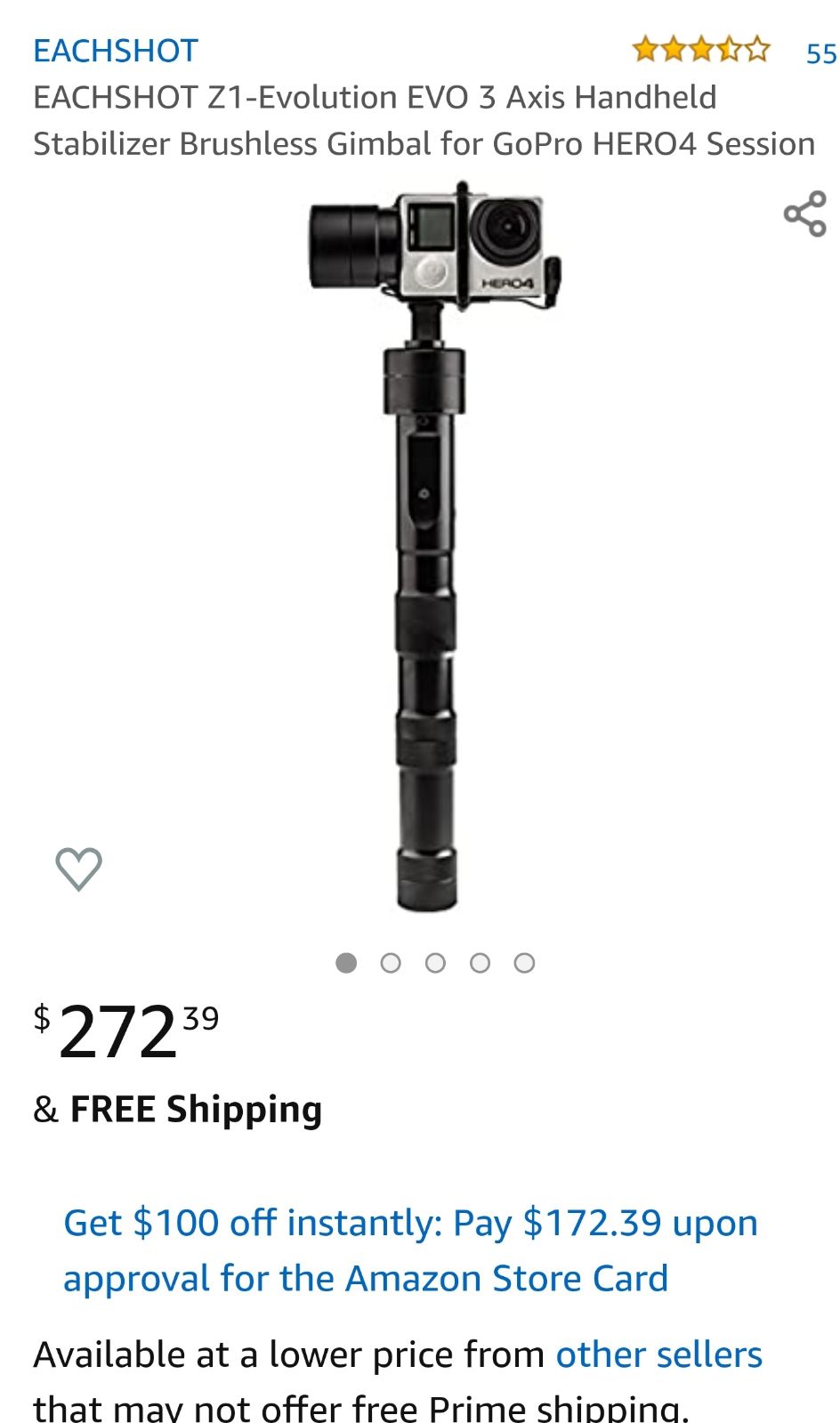 Z1 Evolution 3-Axis Stabilizing Gimbal f