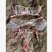 Tie Dye Star Ruffle Tie Dye Sexy Thongs & V-Strings Lingerie Set L1
