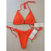 Quatre S/M String Bikini Set Swimsuit Ribbed Padded Triangle Swimwear