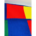 hand knit wool blanket red green blue ye