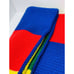 hand knit wool blanket red green blue ye
