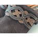 Euro Soft by Soft Britta Brown Lattice Detail Suede Leather Clogs Slip-on Sz 6.5
