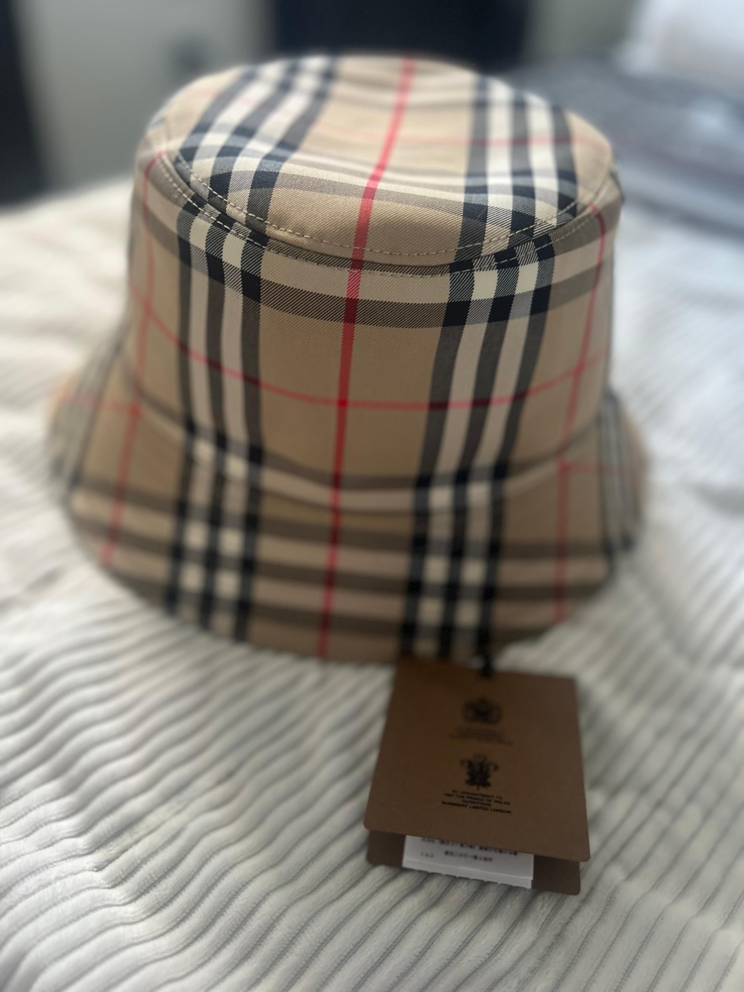 vintage check technical cotton bucket hat - Burberry