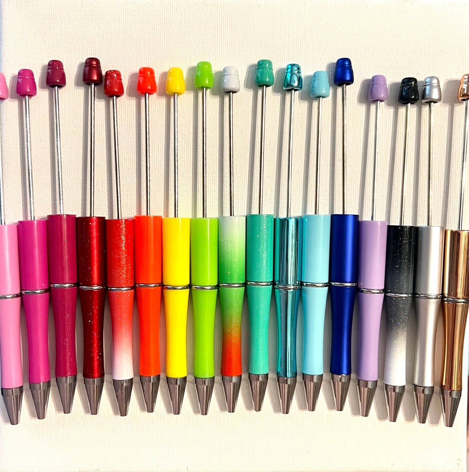 10 DIY Starter Kit Silicone Focal Beads Beaded Pens x10