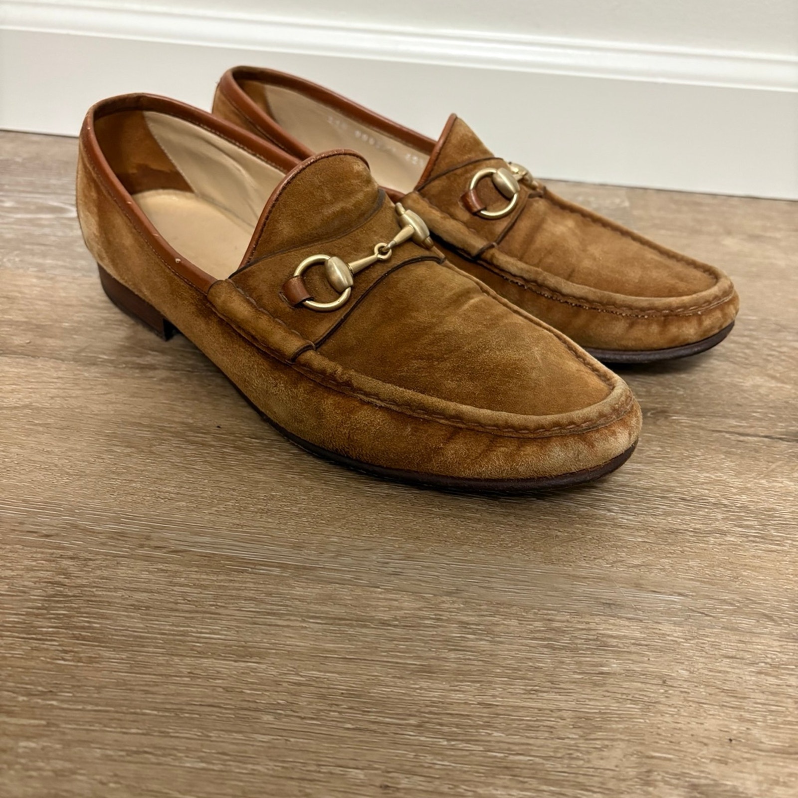 Vintage Gucci Horsebit Men's Loafers Brown Shoes 42 1/2 D