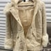 Women's Faux fur coat Cream