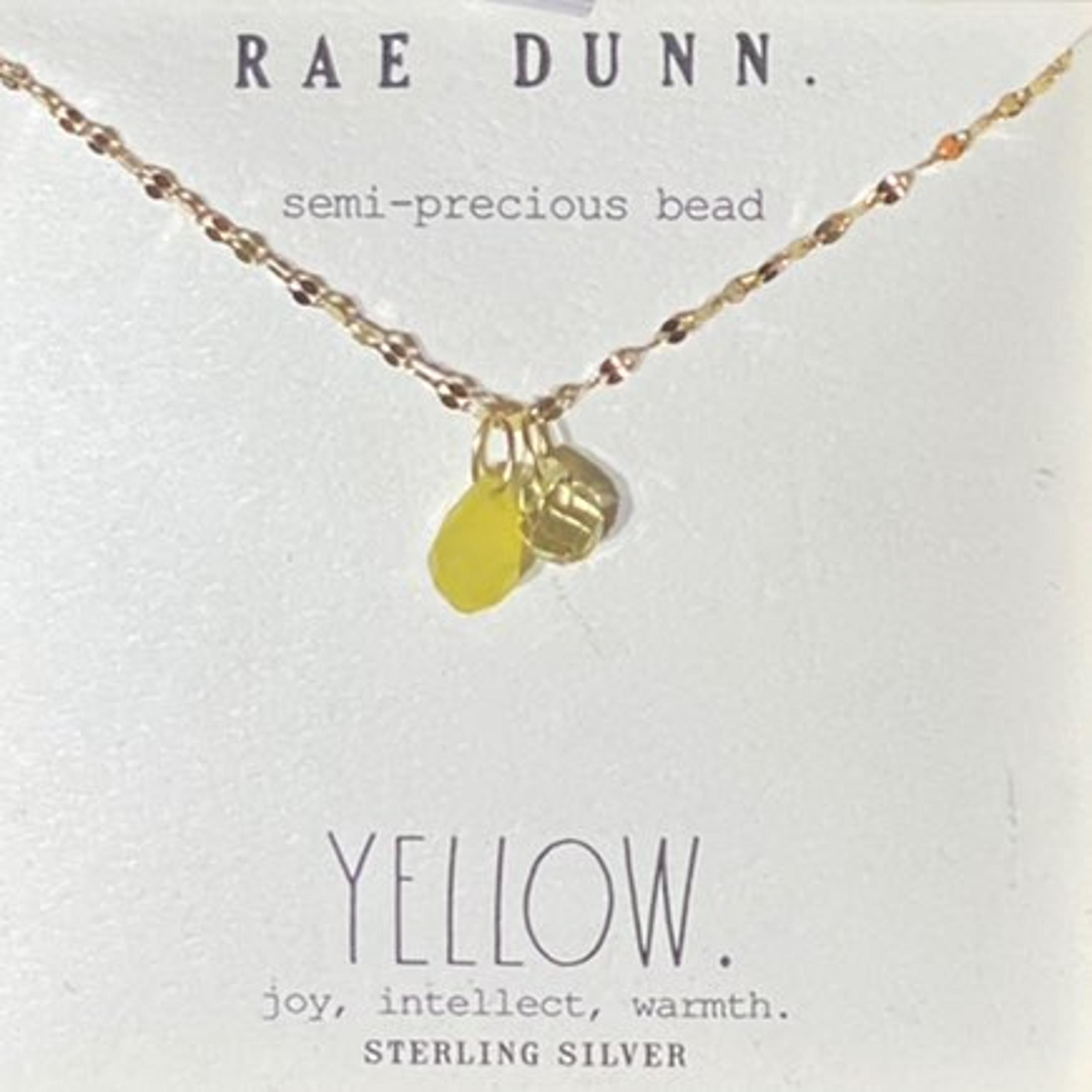 Rae Dunn "YELLOW" Necklace