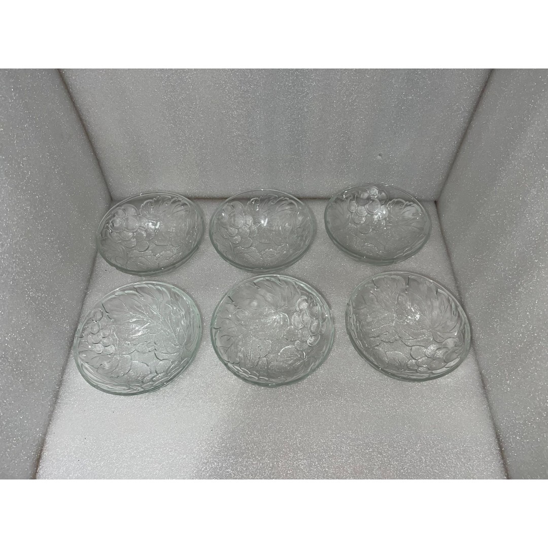 6 Vintage Clear by KIG (INDONESIA) Bowls