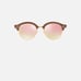 Ray-Ban CLUBROUND WOOD FRAME Matte Light Bronze LENSES Copper