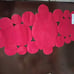 Beautiful Red, Orange, Gold Beaded Table Runner/Topper
