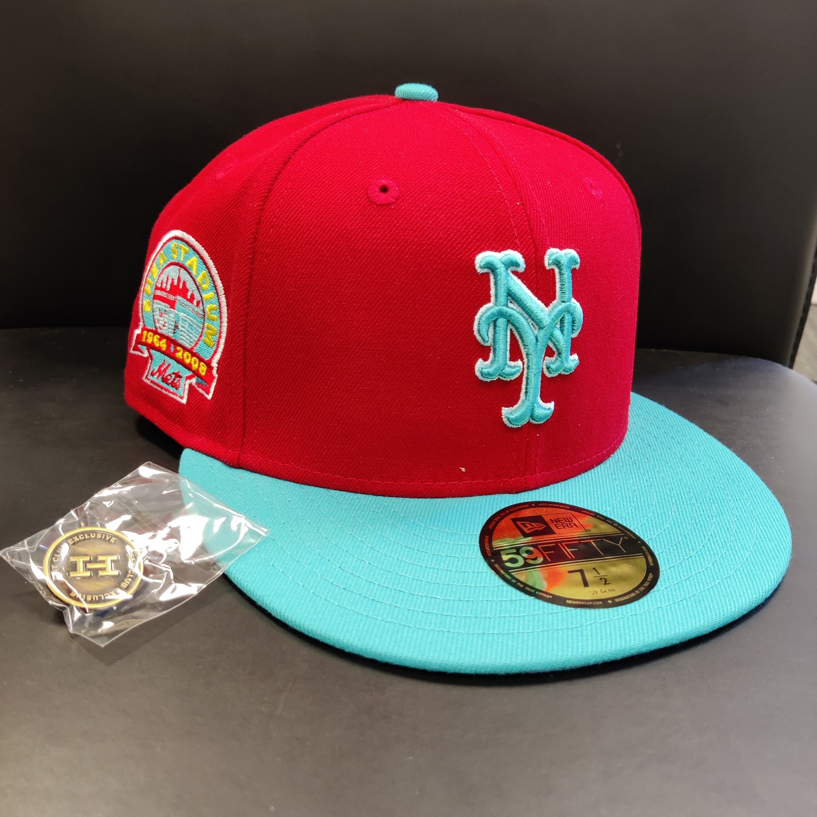 HatClub Mets 7 1/2 new with pin